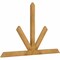 Ekena Millwork Saratoga Rough Sawn Timber Gable Bracket, Western Red Cedar, 72"W x 45"H x 2"D x 4"F, 15/12 Pitch GBW072X45X0204SAR00RWR - alternate 5